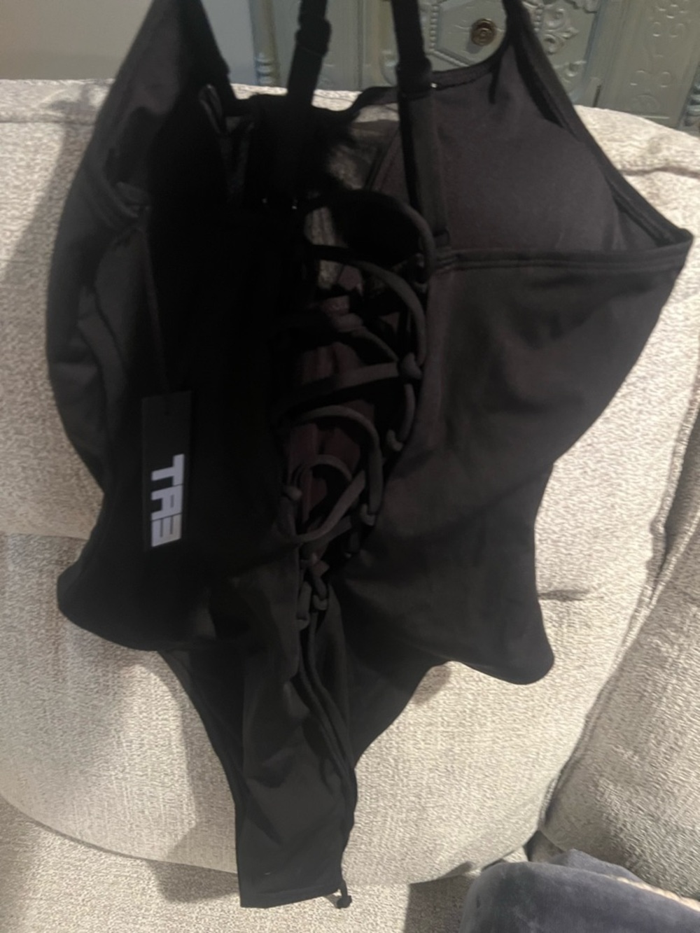 TA3 Black Zippy Hi Cut w/Adjustable back that cinches waistline - Picture 10 of 10